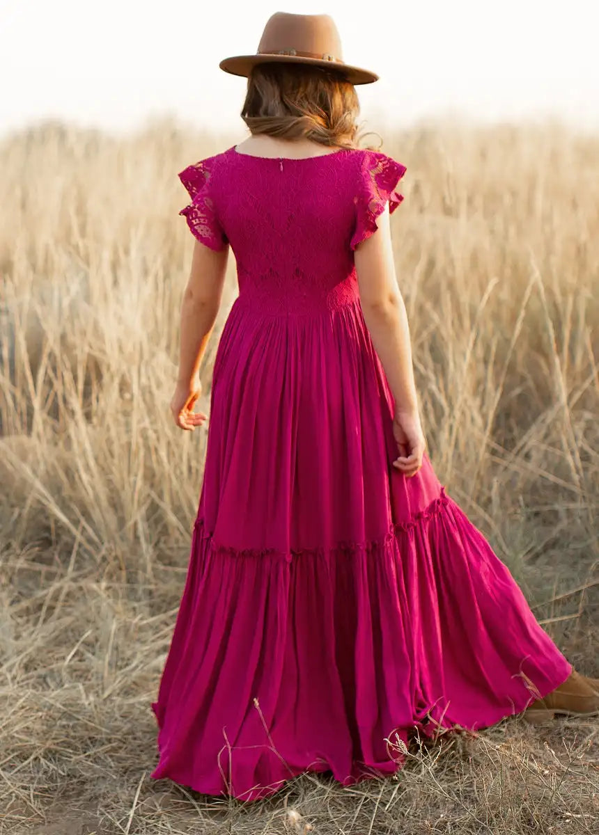 3-14 years Girls Lace Bohemia Long Dresses