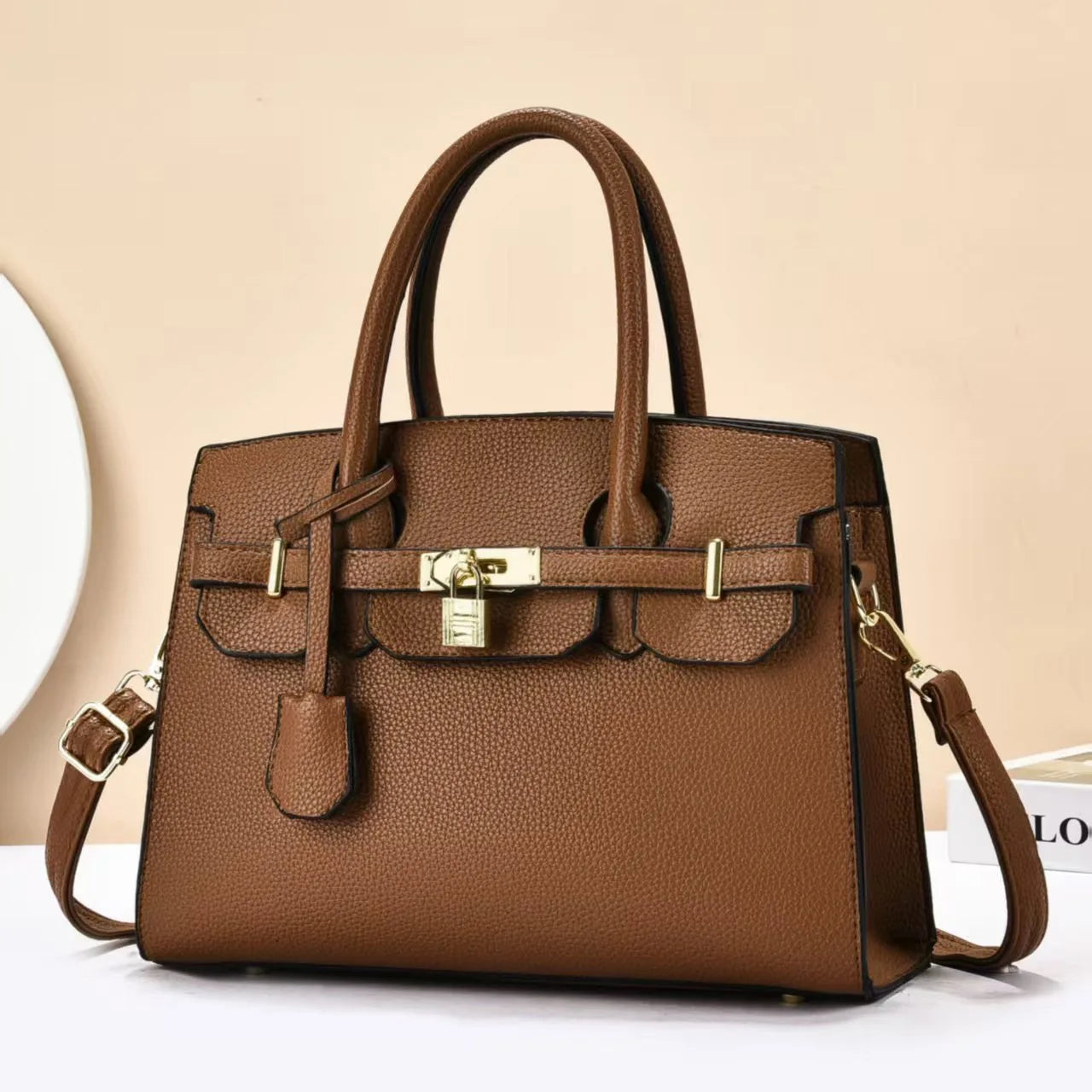 New Style Simple Litchi Pattern Women’s Crossbody Bag