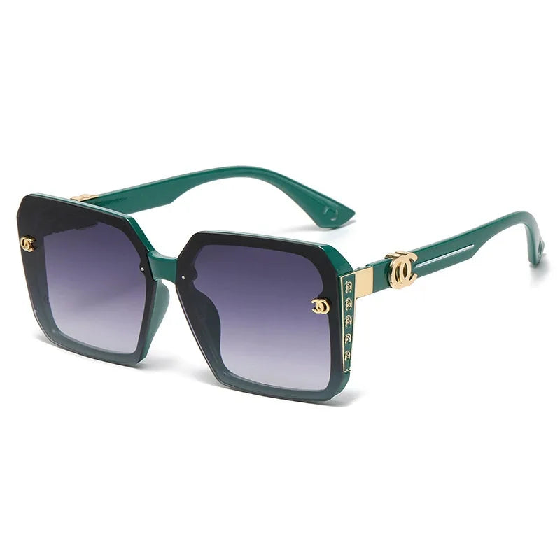 Women’s Classic Box Sunglasses – Grey Lens, TR+Metal Frame (Spring 2025)