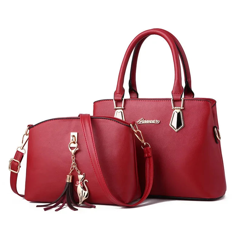 Trendy Large Capacity Women's Handbag Fashionable Mother-Child Shoulder Bag