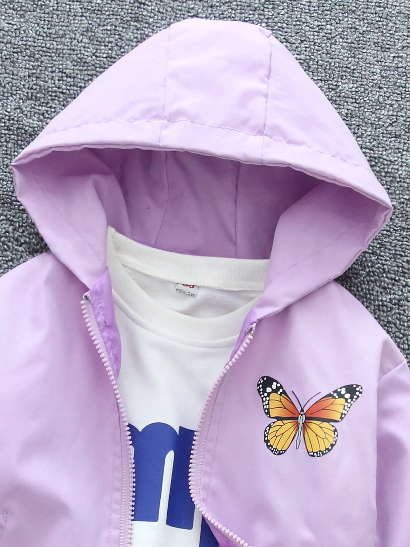 3 - 10 - Year - Old Girls' Spring - Autumn Outerwear: Jackets Featuring Adorable Butterfly Motifs
