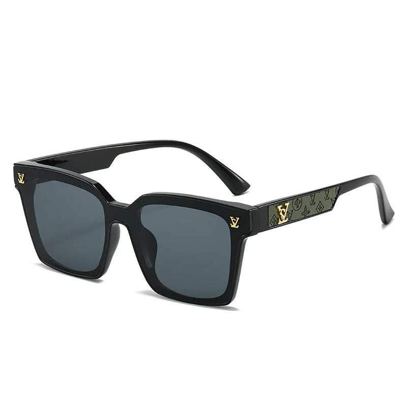 2025 Square Sunglasses for Men & Women – Neutral Leather Design