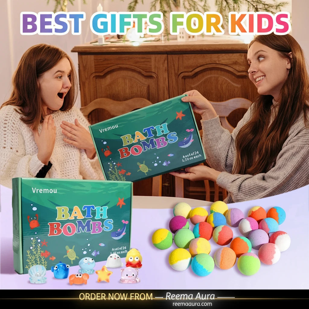 Kids Bath Bombs Surprise Set – 24 PCS