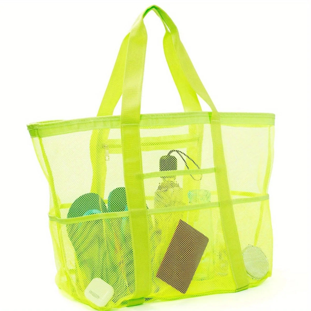 Large Mesh Beach Bag Oversized Waterproof Swim Bag with Separate Wet Pocket Multi Purpose Travel Tote for Beach Tote
