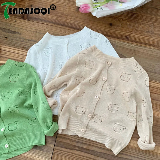Fashion Baby Boys Girls Kids Summer Air-Conditioned Cardigan 0-6Y