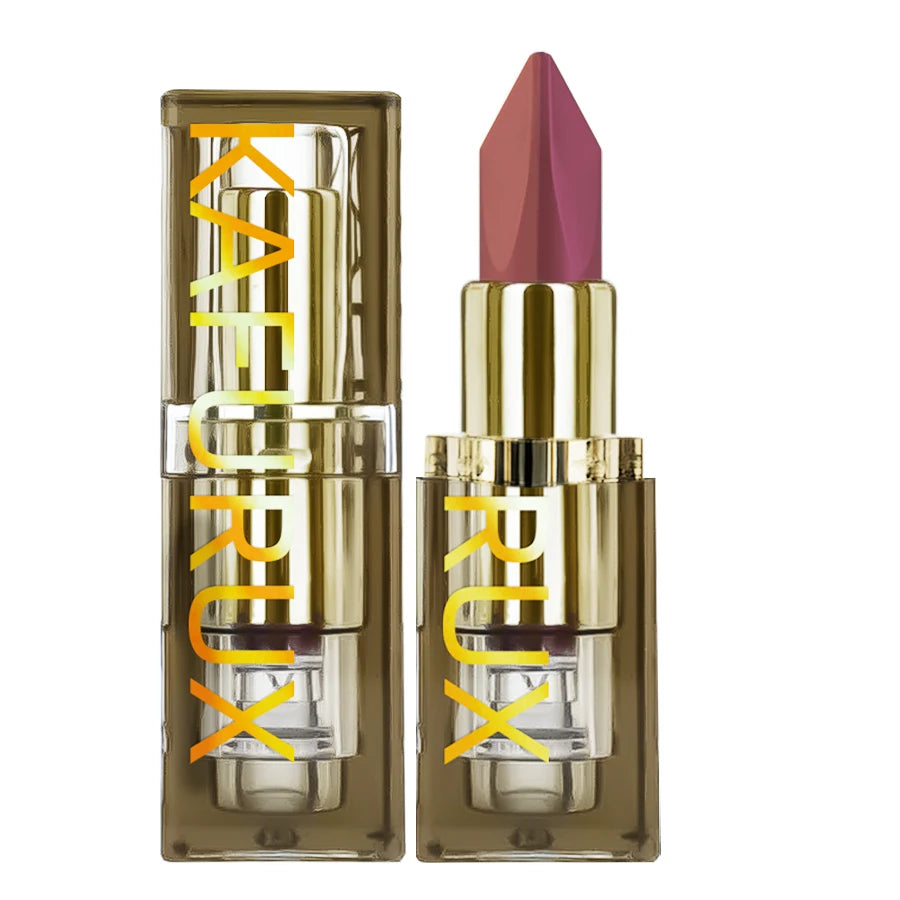 1PC Two-tone Velvet Nude Lipstick Sexy Rose Pink Pigments Waterproof Makeup Long-lasting Professional Cosmetics for women Lip G