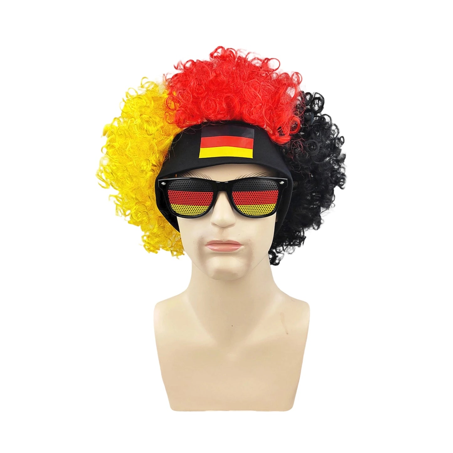 Football Fans Wig Hat Set 2026 - طقم قبعة وباروكة مشجعي كرة القدم 2026