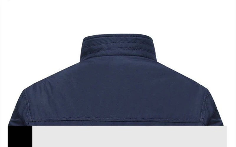 Men’s Business Casual Jacket – SFABL Zipper Outerwear for Spring & Autumn
