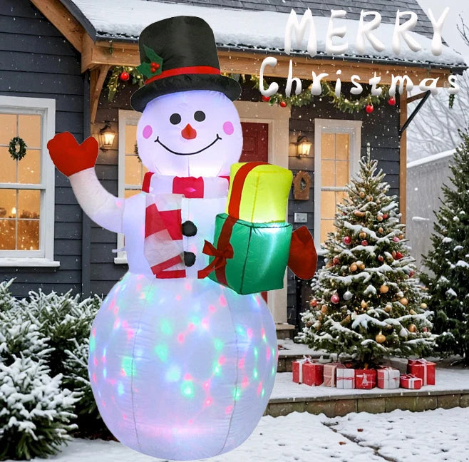 1.5M Christmas Inflatable Snowman USB Plug Outdoor Ornament Xmas Party New Year Party & Holiday DIY Decorations