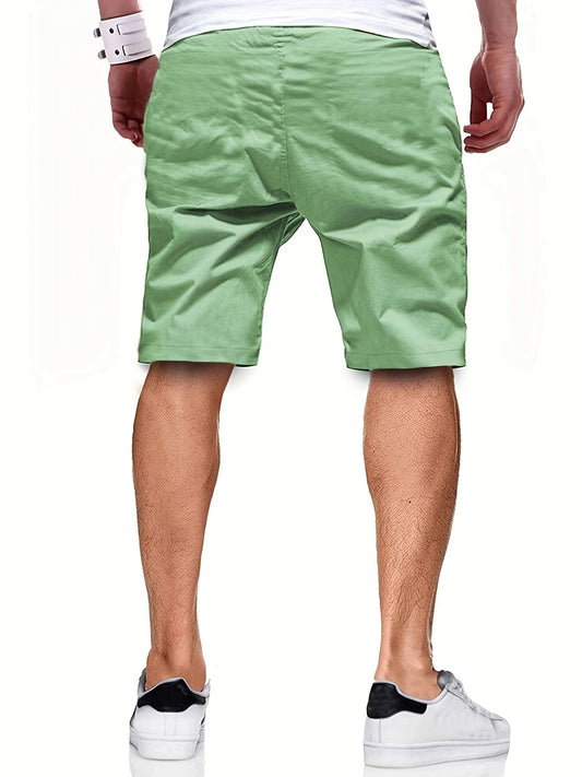 New Men's Casual Short, Bermuda Short, Fitness Jogging Short, Vintage Elastic Waist Cargo shorts