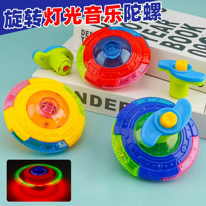 UFO Flashing Wing Spinning Top – LED Light Up Gyro Toy