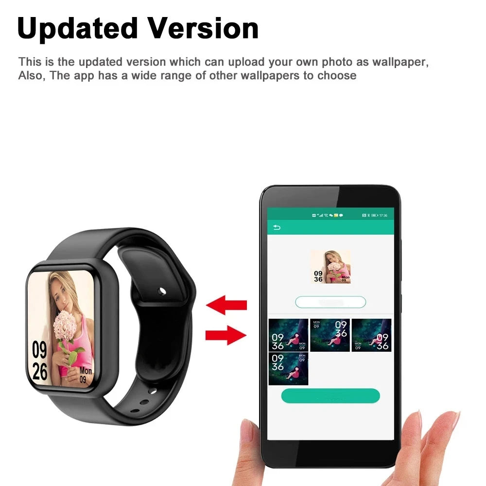 Bluetooth Smart Watches For Women Men Networked Phone Control Music Smartwatch Fitness Sports Bracelet Health Monitor Clock Y68