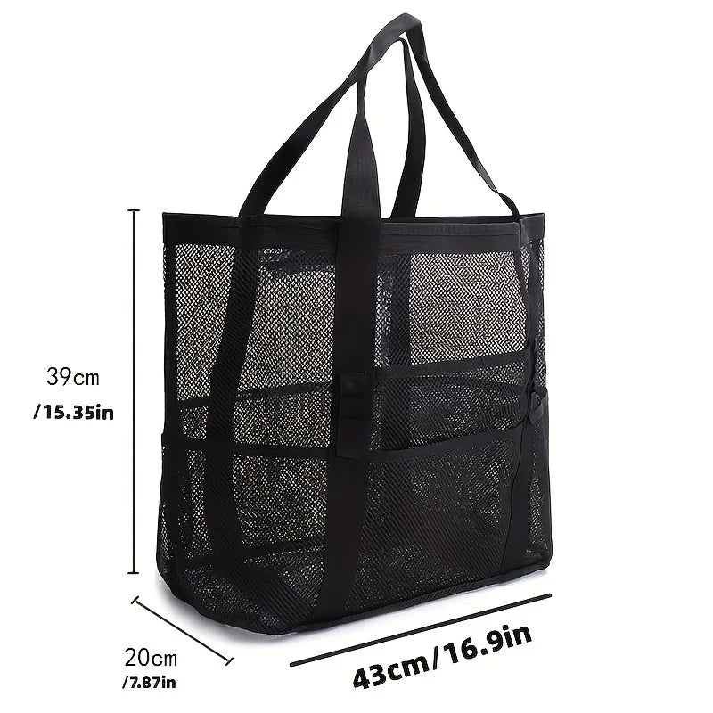 Mesh Beach Bag swimming bag Oversized Beach Tote Beach Toy Bag Pack Light and Travel Smart Perfect for the beach for the sea
