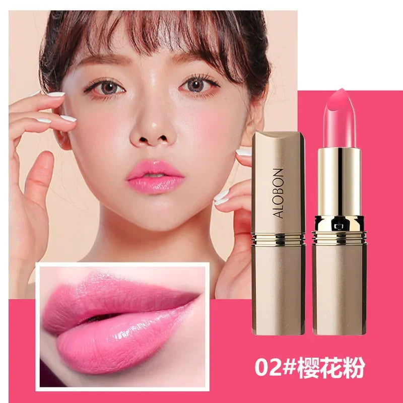 10 Colors Pink Lipstick Waterproof Matte 24 Hours Long Lasting Non-Stick Cup Red Rose Lip Tint Velvet Cosmetic Women Make Up