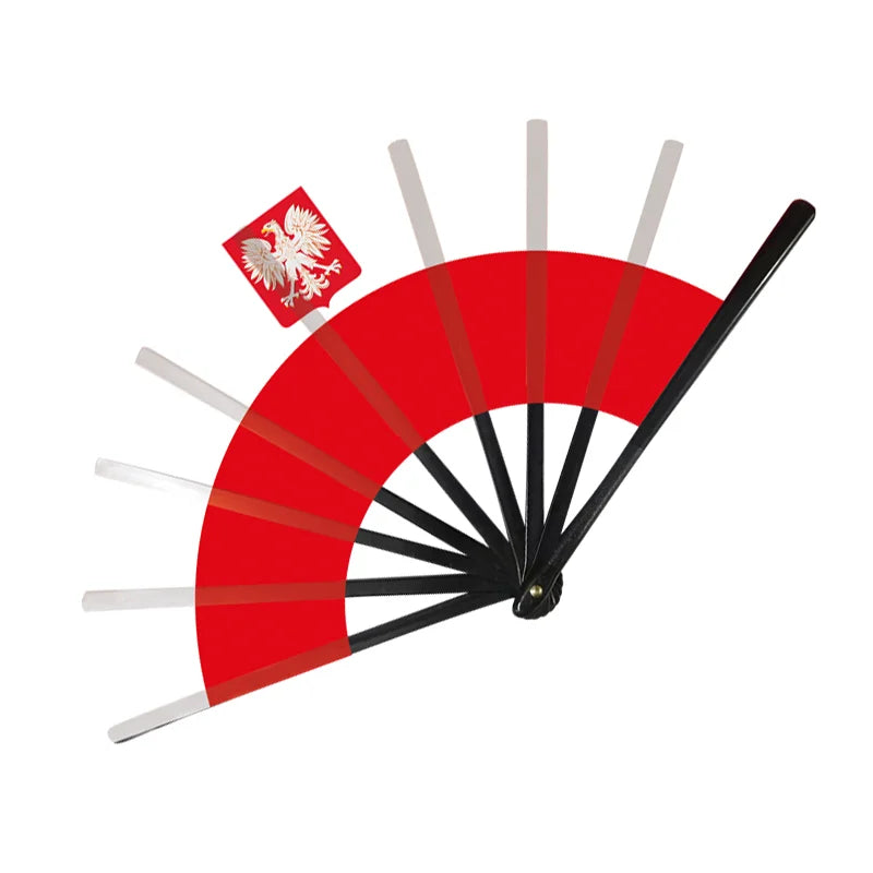 32 Country Flag Folding Hand Fan - مروحة يدوية قابلة للطي بأعلام 32 دولة