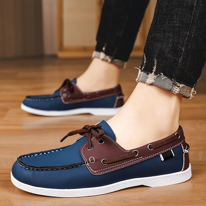 Men’s Doudou Casual Driving Shoes – Retro Large-Size Comfort Style