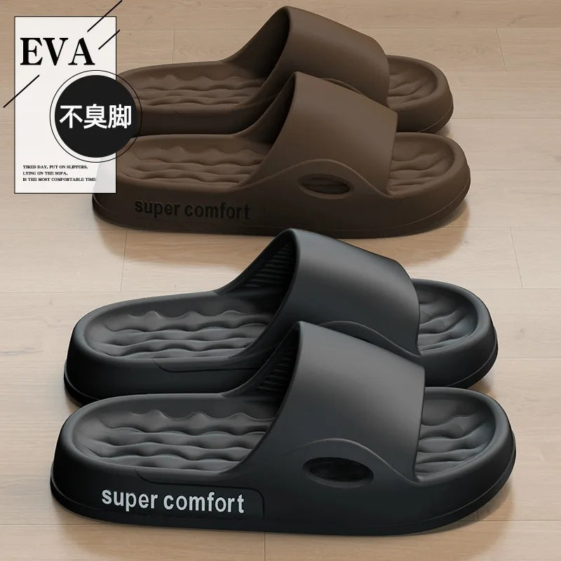 Men’s Indoor EVA Platform Slides – Summer Comfort Slippers