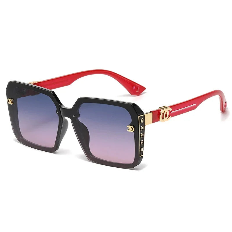 Women’s Classic Box Sunglasses – Grey Lens, TR+Metal Frame (Spring 2025)