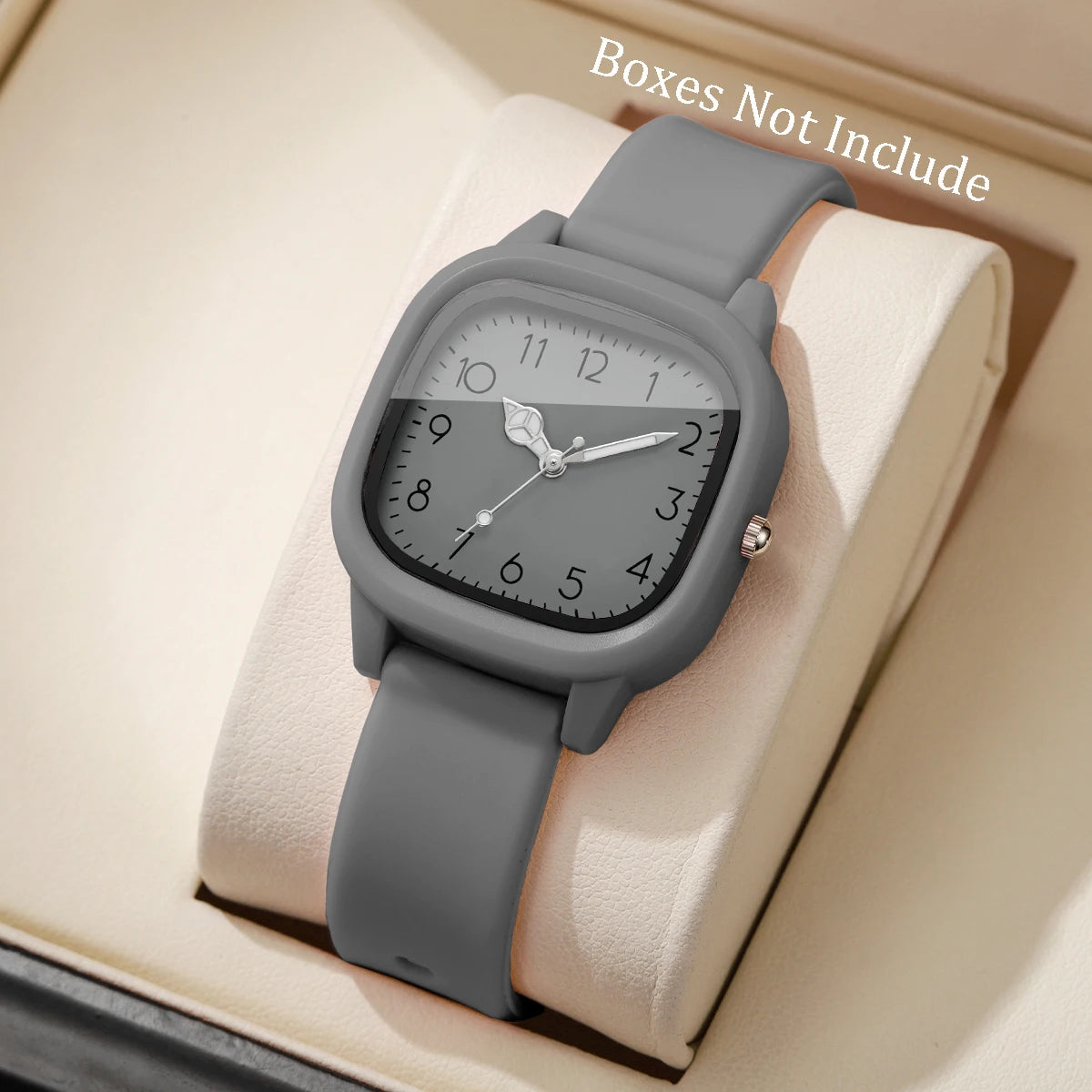 1/3/10PCS Fashion Silicone Band Women Quartz Watches Set Casual Arabic Dial Wristwatch for Girls Clock Reloj Hombre(Without Box)