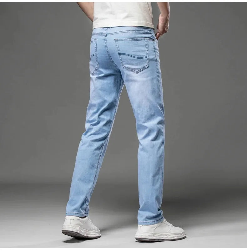 2025 Brand Jeans Summer Style Utr Thin Light Men's Jeans Fashion Male Casual Denim Men's Jeans Slim Wholesale Jeans
