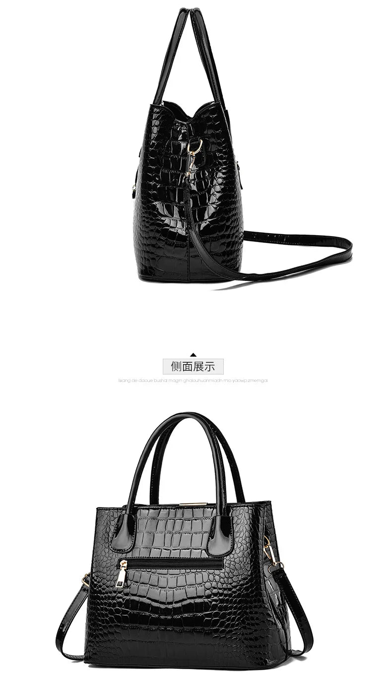 Luxury Designer Shoulder Crossbody Bags for Women Fashion High Quality Bright Leather Ladies Purses and Handbags Wallets Ssc