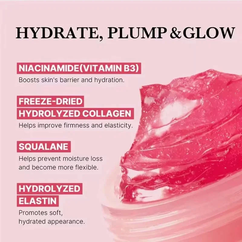50g Collagen Niacinamide Jelly Cream Deep Moisturizing Pore Shrinking Brightening Niacinamide Gel Lifting Firming Face Skin Car