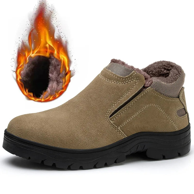 NYWOOH Men Anti Puncture Work Sneakers Breathable Safety Boots Male Soft Sole Wear Resistant Shoes Non-slip Protective Footwear