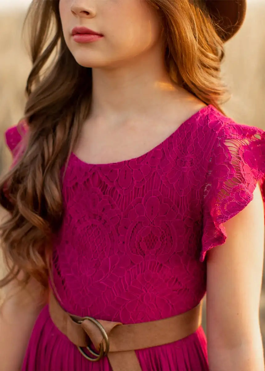 3-14 years Girls Lace Bohemia Long Dresses