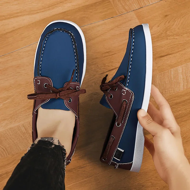 Men’s Doudou Casual Driving Shoes – Retro Large-Size Comfort Style