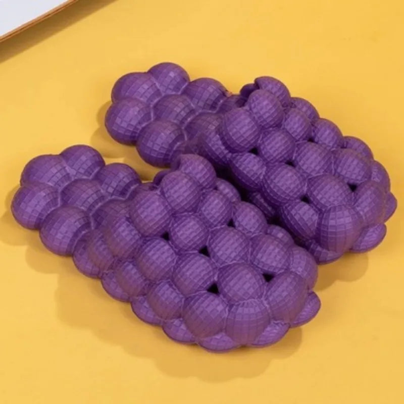 Lychee Slippers Bubble Shoes Women Step on Shit Feelings Ins Internet Celebrity Trend Personality Non-slip Massage Bottom