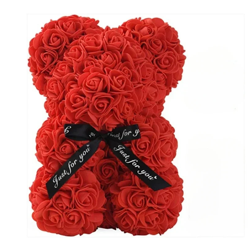 Eternal Rose Teddy Bear – Gift & Decor