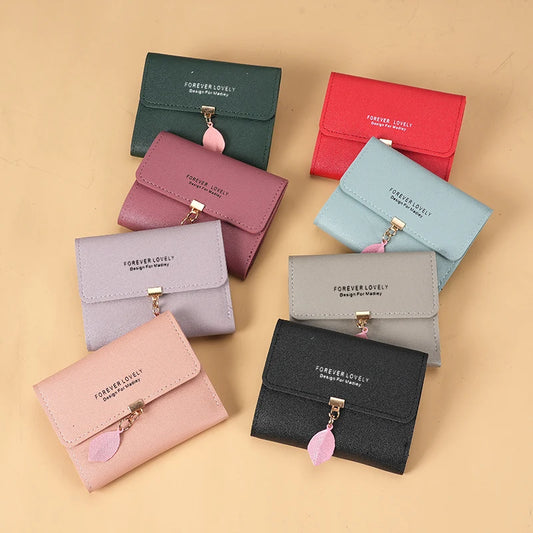 Trifold Clutch Coin Purse, Minimalist Credit Card Holder, Women's Casual Wallet