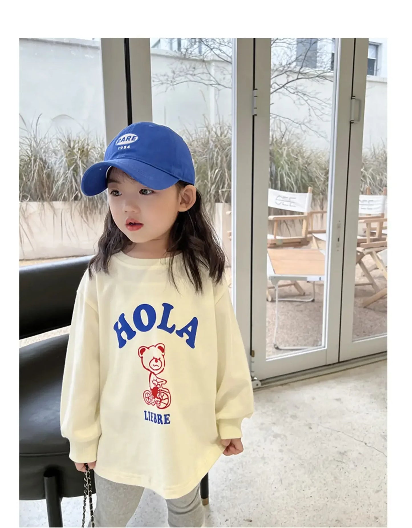 Autumn Children's Fashionable Sports Set Baby Girl Sweater