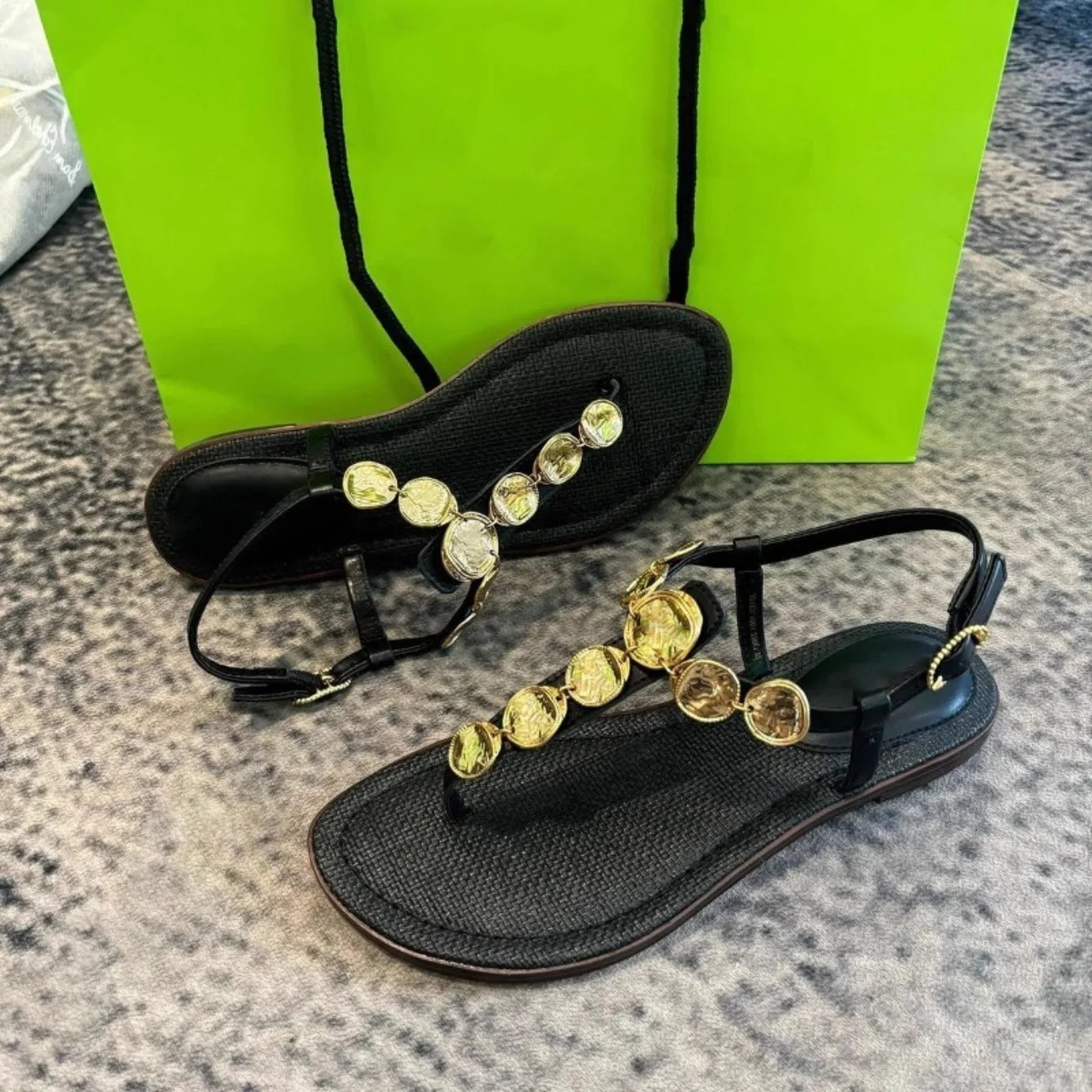 Women's Sandals Summer New Flat Comfort Sandals 2025 Fashion Trendy and All-match Beach Women's Shoes Sandalias De Mujer