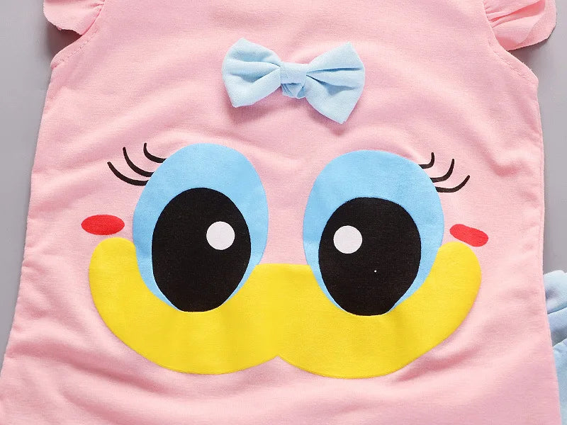 New Summer Fashion Baby Clothes Suit Children Girls Vest Shorts 2Pcs/Sets