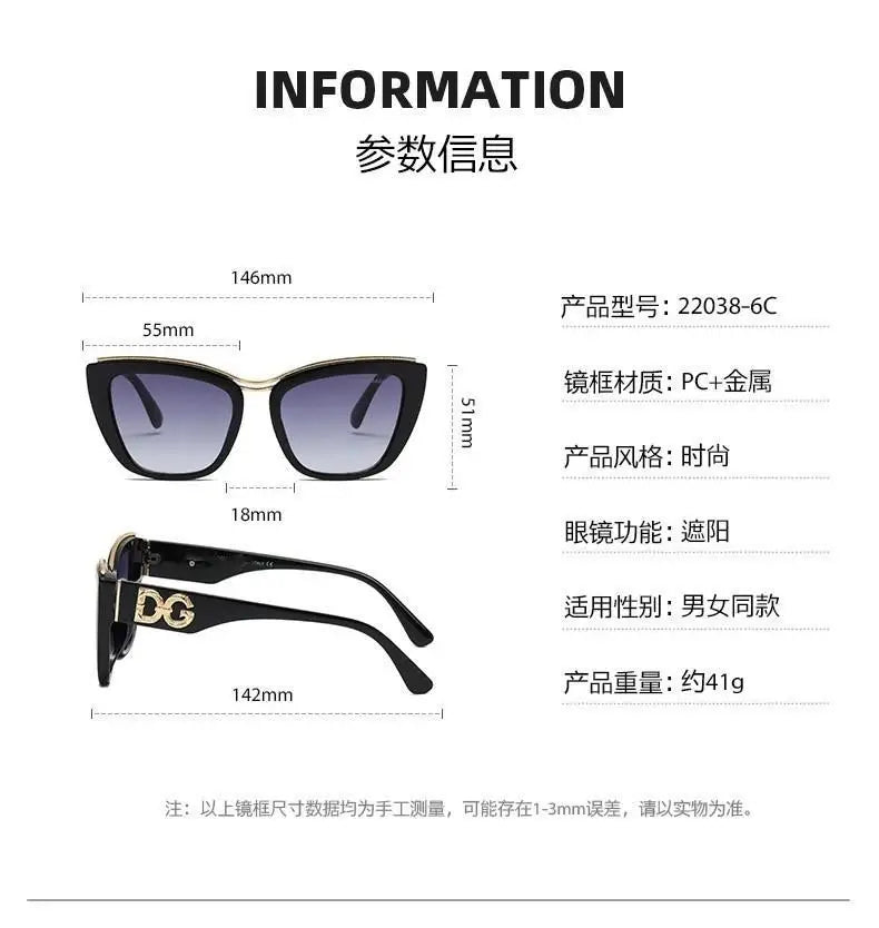 Large Frame Retro Women’s Sunglasses – European & American Style