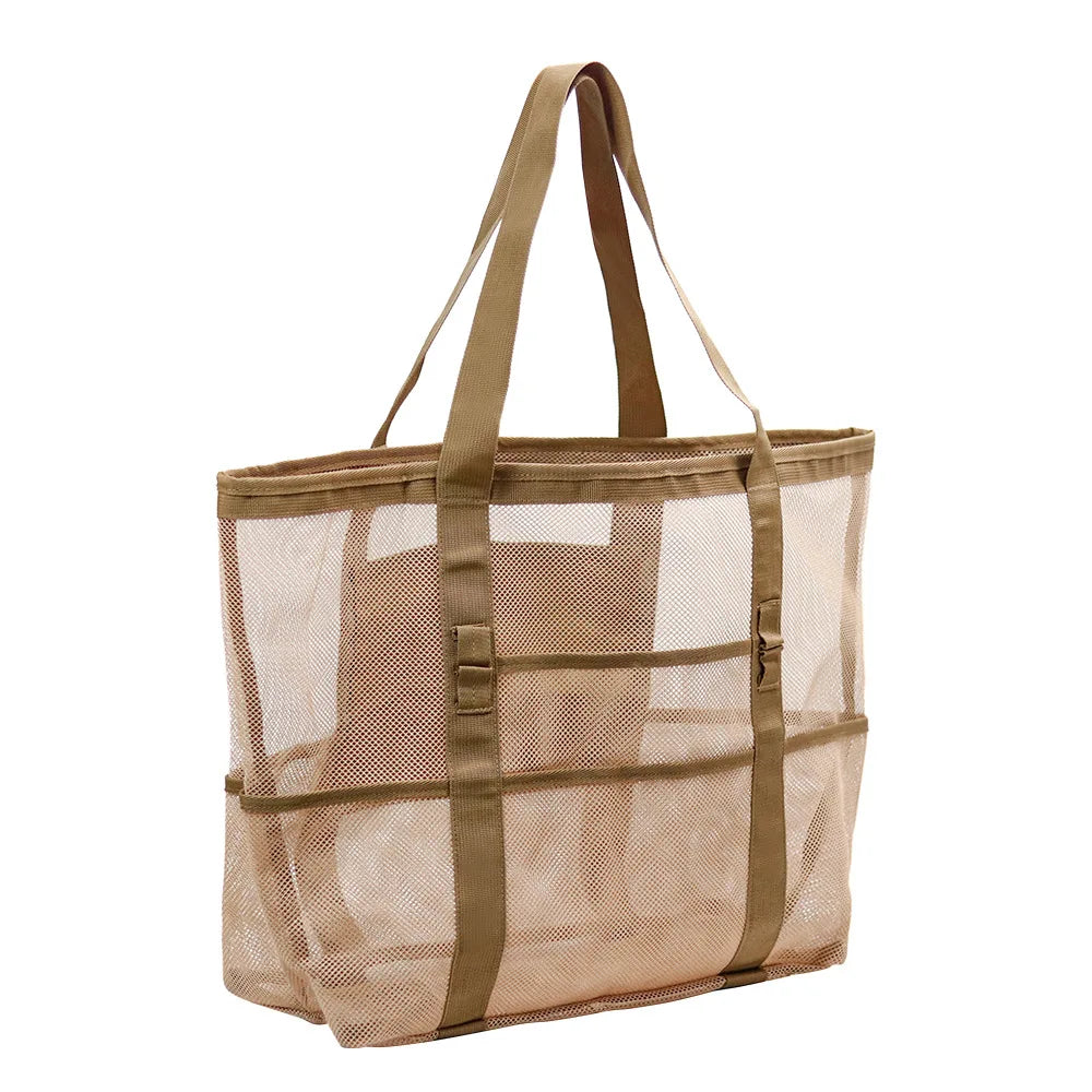Mesh Beach Bag swimming bag Oversized Beach Tote Beach Toy Bag  Pack Light and Travel Smart Perfect for the beach for the sea