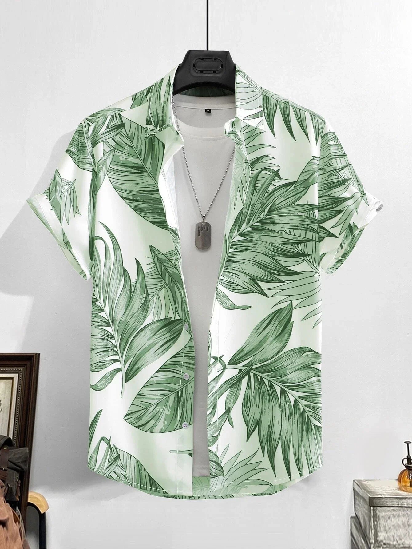Men’s Printed Casual Shirt – Hawaiian Retro Oversized S–5XL