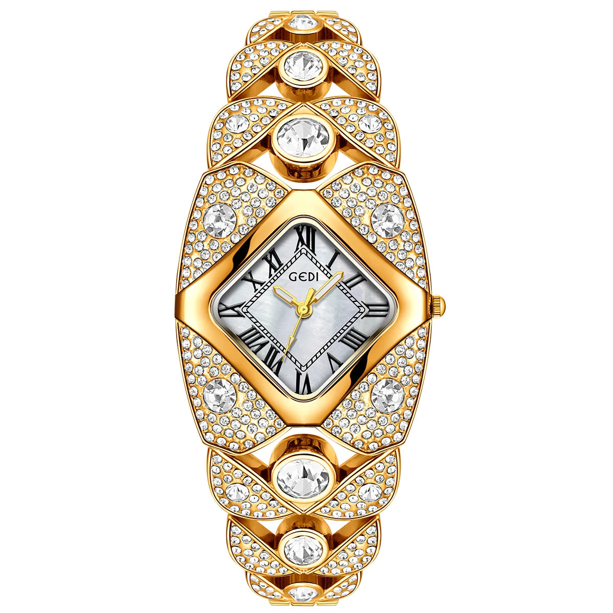 2026 New Light Luxury Diamond Bracelet Women’s Watch – Square Design