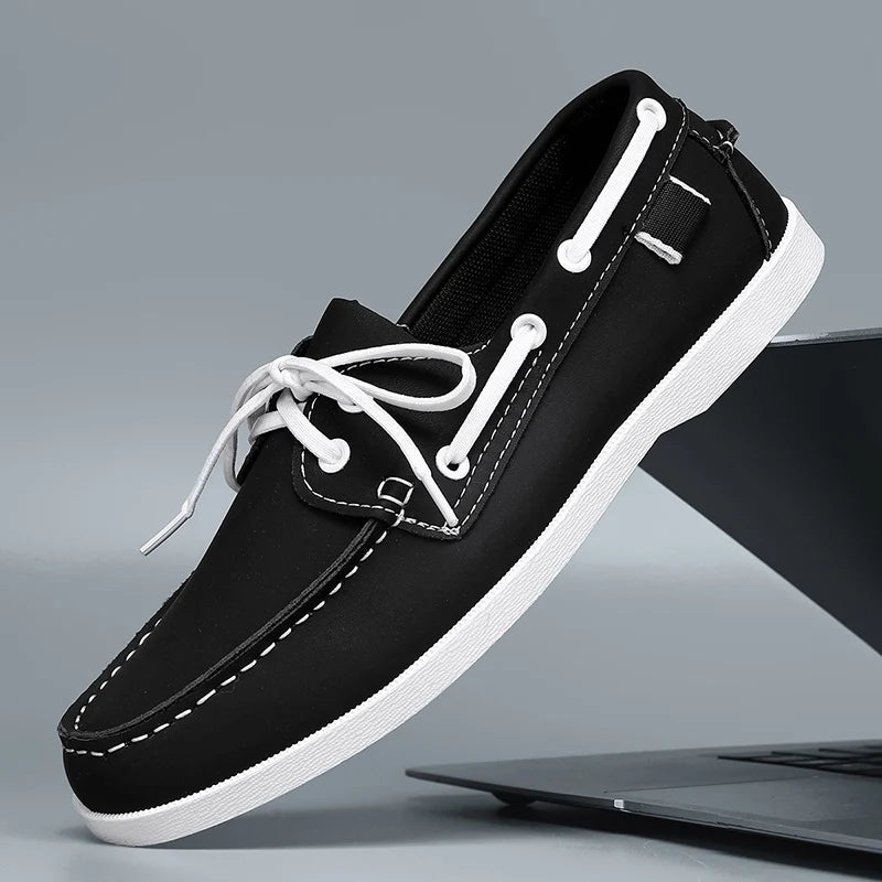 Men’s Doudou Casual Driving Shoes – Retro Large-Size Comfort Style