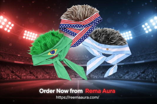 2026 Novelty Football Fan Wig Headband - عصبة شعر باروكة مشجعي كرة القدم 2026