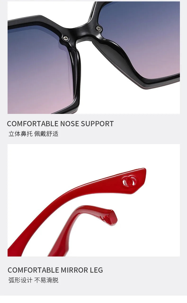 Women’s Classic Box Sunglasses – Grey Lens, TR+Metal Frame (Spring 2025)
