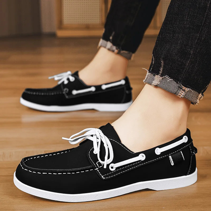Men’s Doudou Casual Driving Shoes – Retro Large-Size Comfort Style