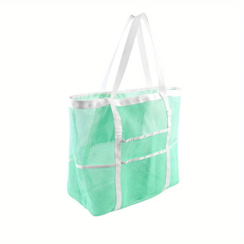 Mesh Beach Bag swimming bag Oversized Beach Tote Beach Toy Bag Pack Light and Travel Smart Perfect for the beach for the sea
