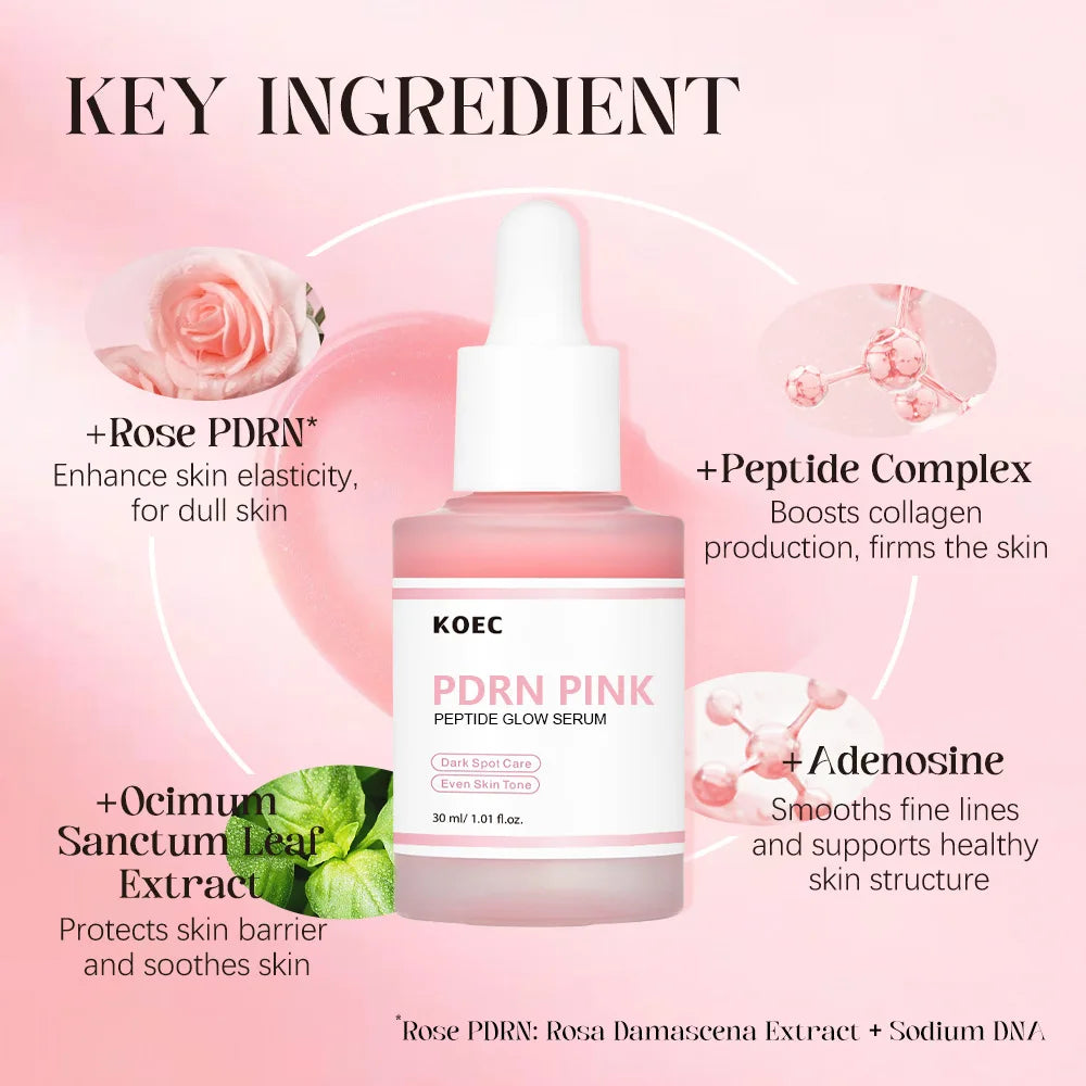 Goodbye Dark Spots – Pink PDRN Glow Serum 30ml | Brightening & Anti-Aging Solution