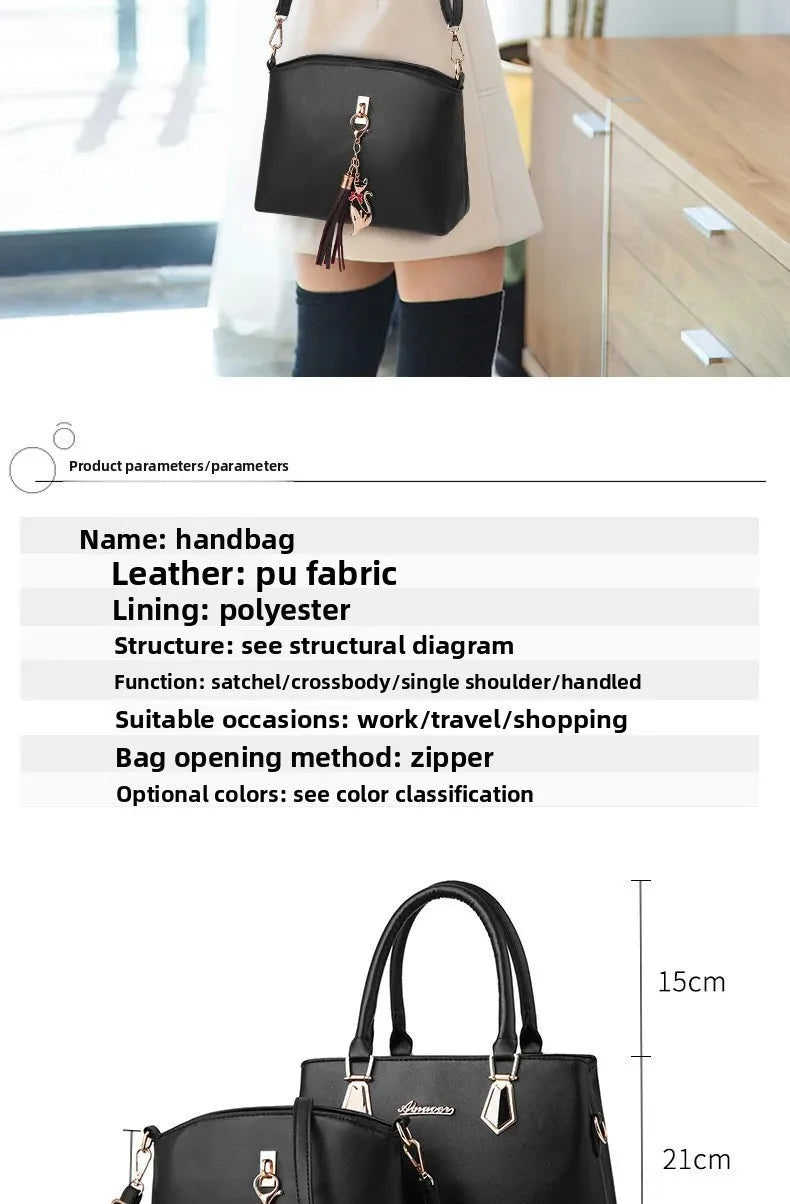New Fashionable Mother-Daughter Large Capacity Handheld Shoulder Bag