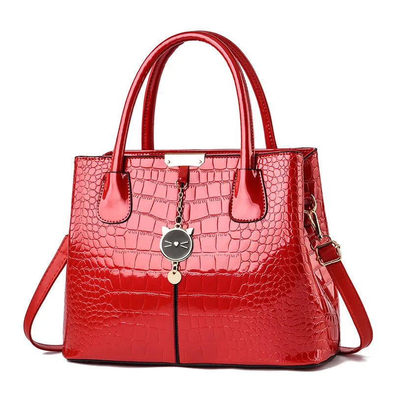 Luxury Designer Shoulder Crossbody Bags for Women Fashion High Quality Bright Leather Ladies Purses and Handbags Wallets Ssc