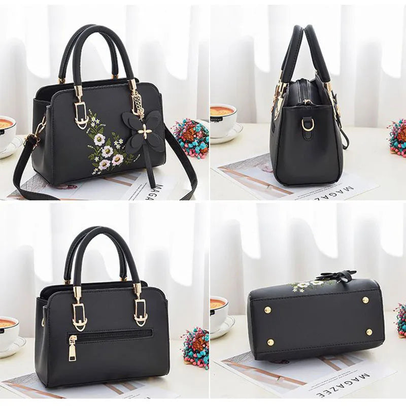 Women’s Large Capacity Shoulder & Crossbody Bag – Lychee Pattern PU Leather Bucket Style | حقيبة كتف وكروس نسائية كبيرة السعة – تصميم دلو من جلد صناعي بنقشة الليتشي