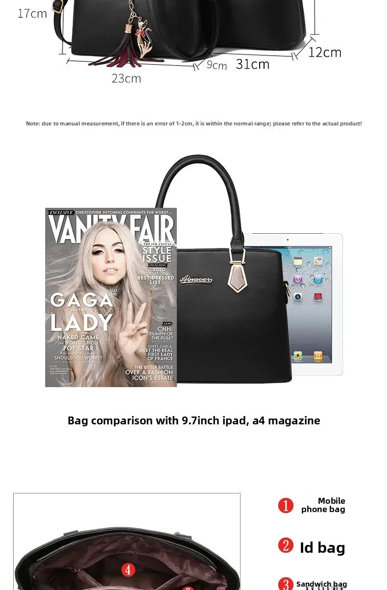 New Fashionable Mother-Daughter Large Capacity Handheld Shoulder Bag