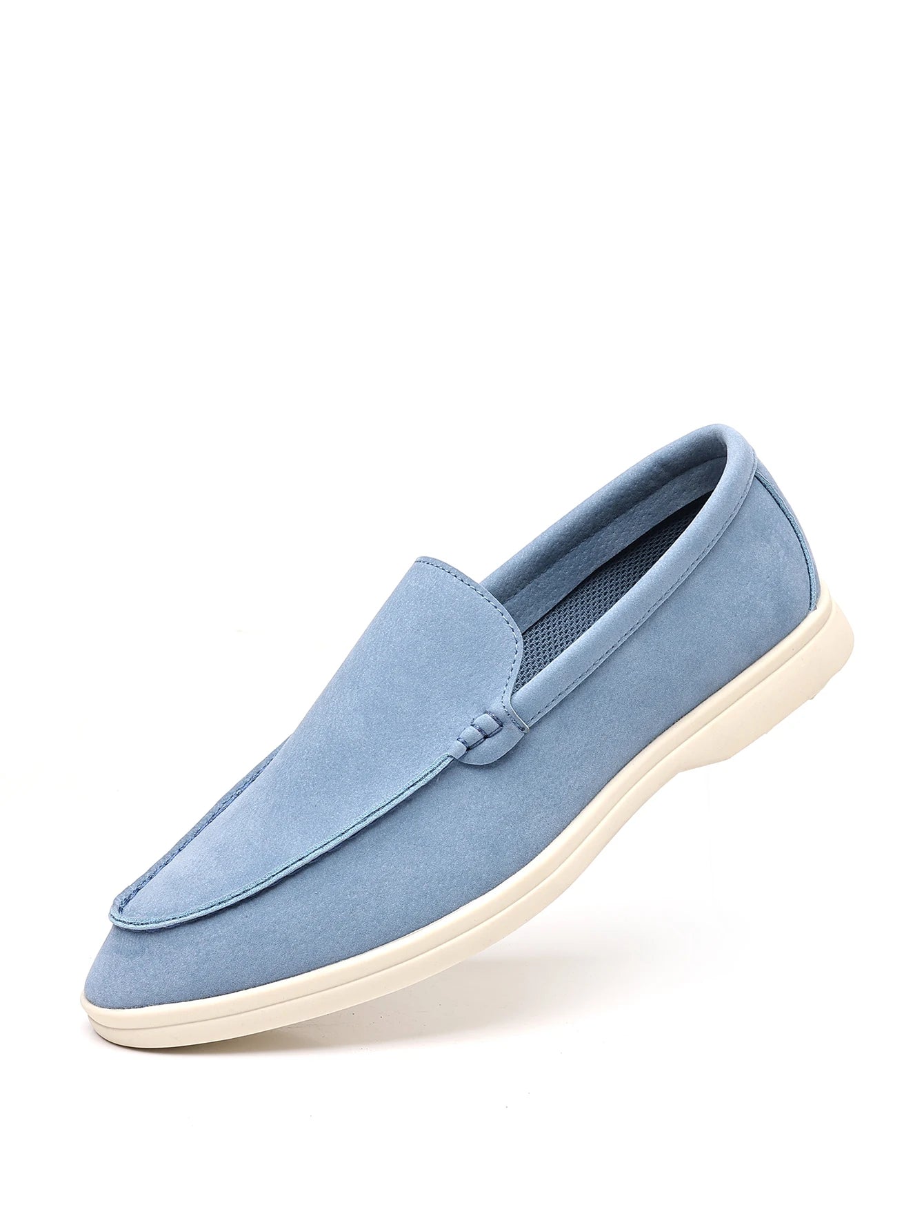 Men’s Leather Loafers 3205 – Square Toe Slip-On Casual Shoes